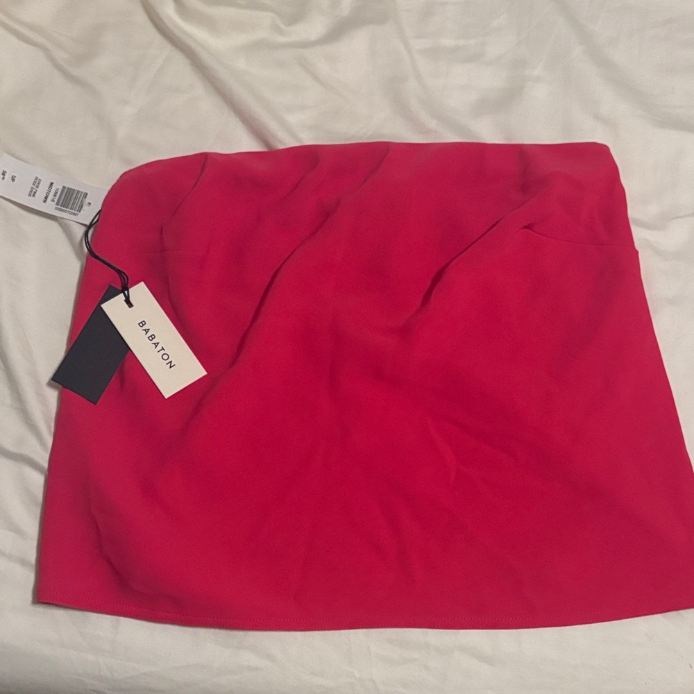 hot pink mini aritzia skirt (babaton)